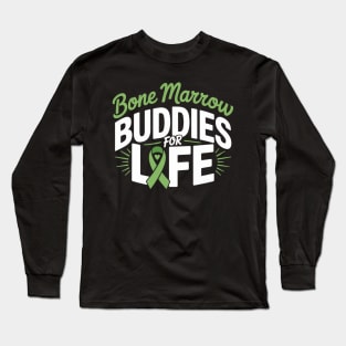 Bone Marrow Transplant Donator Life Organ Donor Green Ribbon Long Sleeve T-Shirt